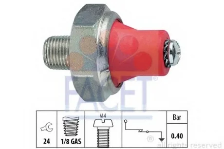 Датчик давления масла Subaru Forester, Impreza, Outback (08-) 2.0i, 2.5i (7.0014) Facet FACET 70014