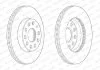Диск гальмівний передн лів/прав AUDI A3 SEAT LEON, LEON SC, LEON ST SKODA OCTAVIA II, OCTAVIA III VW GOLF ALLTRACK VII, GOLF SPORTSVAN VII, GOLF VII 1.0-2.0D 02.04-03.21 FERODO DDF2400C1 (фото 1)
