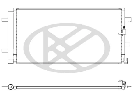 Радиатор кондиционера в сборе KOYORAD CD440877