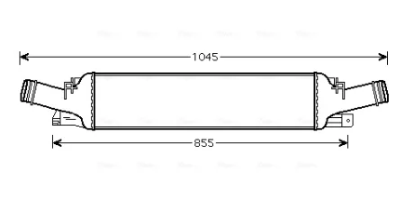 Інтеркулер Audi A4 (08-), A5 (08-), A6 (11-), Q5 (09-) 1.8TFSi, 2.0TFSi, 2.0TDi AVA AVA COOLING AI4294