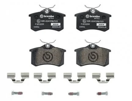 Тормозные колодки зад. Caddy/Golf/Octavia (TRW) BREMBO P85020X