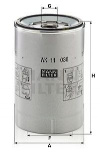 Фільтр палива MANN WK11038Z