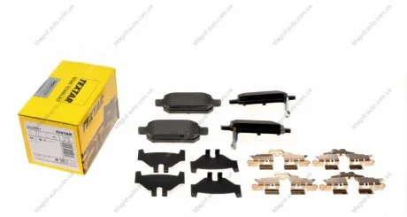Комплект тормозных колодок задн., SUZUKI BALENO, S-CROSS, SWIFT IV, SWIFT V, SX4 S-CROSS, VITARA TOYOTA YARIS 1.0-1.6D 11.05- TEXTAR 2525801