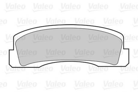 Комплект тормозных колодок, дисковый тормоз Valeo 301389