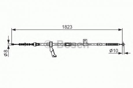Трос, стояночная тормозная система BOSCH 1987482297 (фото 1)