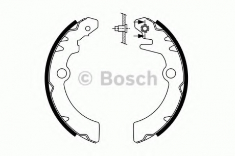 Комплект тормозных колодок BOSCH 0986487760