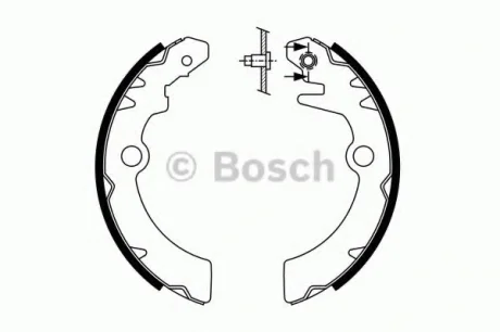 Колодки гальмівні BOSCH 0986487760