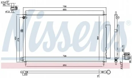 Конденсатор, кондиционер NISSENS 940538