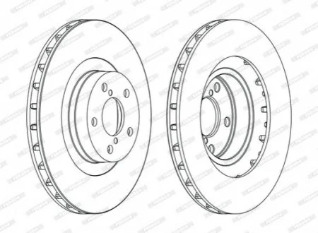 Тормозной диск FERODO DDF1175C
