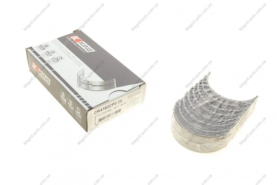 Вкладиші шатунні комплект KING AUDI/FORD/SEAT/SKODA/VW 1,9D/TD King CR4182CP0.25 (фото 1)