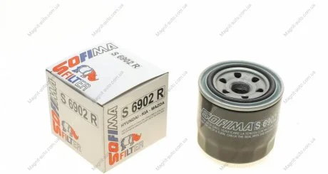 Фільтр масляний HYUNDAI/KIA "1,4-2,2 "01-13 SOFIMA S6902R