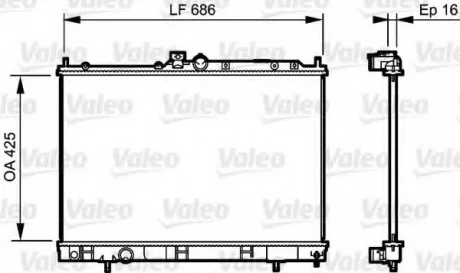 Радиатор охлаждения Valeo 735201