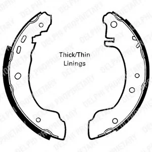 Комплект тормозных колодок DELPHI Delphi LS1620