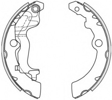 Комплект тормозных колодок REMSA 425100