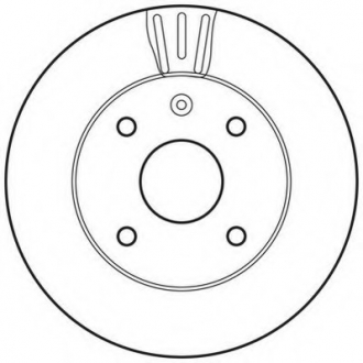 Диск тормозной CHEVROLET LACETTI передн., вент. Jurid 562662JC