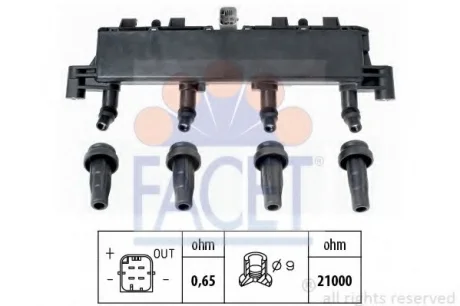 Котушка запалювання FACET 9.6305