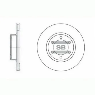 Диск тормозной TOYOTA PRADO передн. (SANGSIN) Hi-Q (SANGSIN) SD4004