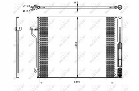 CHгODNICA KLIM BMW 5/6 (F10/F12) 10- NRF 350325