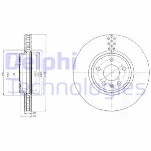 Тормозной диск Delphi BG4080C (фото 1)