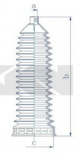 Пыльник, рулевое управление SPIDAN 84227