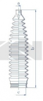 Пыльник, рулевое управление SPIDAN 84229