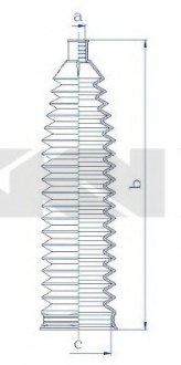 Пыльник, рулевое управление SPIDAN 84218