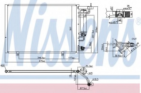 Конденсатор, кондиционер NISSENS 940524