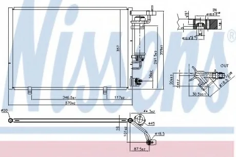 Конденсатор, кондиционер NISSENS 940524