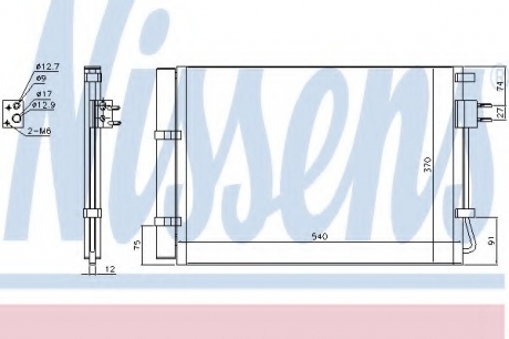 Конденсатор, кондиционер NISSENS 940636