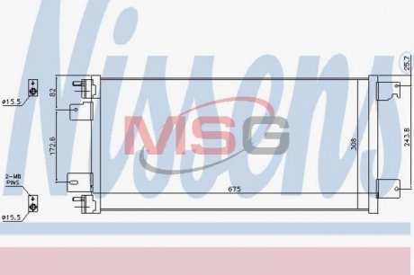 Конденсатор, кондиционер NISSENS 940701