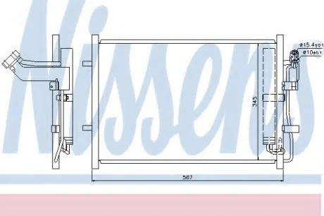 Конденсер кондиционера NISSENS 940148