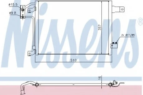 Конденсатор, кондиционер NISSENS 940442