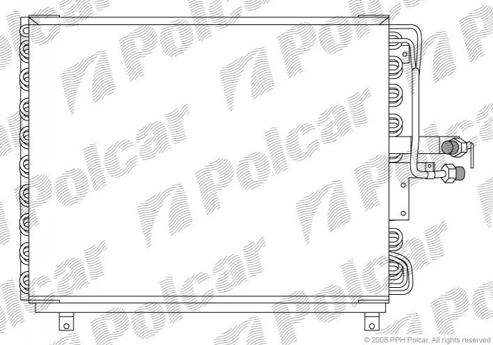 Радиаторы кондиционера POLCAR Polcar 5014K8A6 (фото 1)