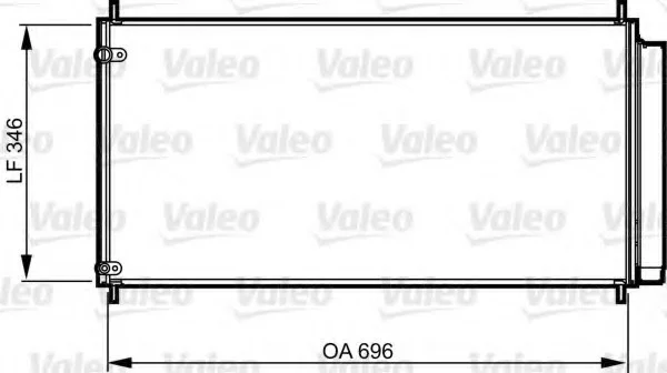 Радиатор кондиционера AURIS/COROLLA/VERSO 1.6-2.2 06-18 Valeo 814205 (фото 1)