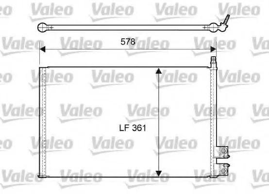 Конденсер кондиционера Valeo 814083 (фото 1)
