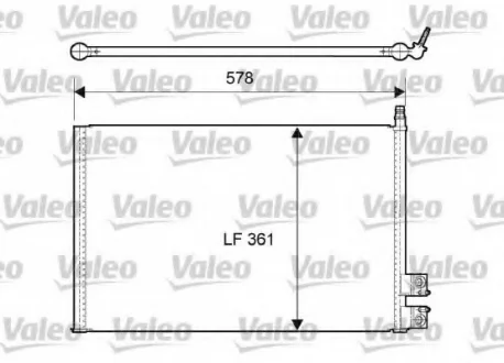 Конденсер кондиционера Valeo 814083