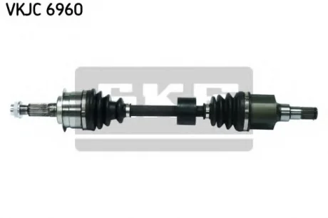 Привідний вал передній лев 58,5/614мм. FIAT SEDICI SUZUKI SX4 1.5/1.6 06.06- SKF VKJC6960