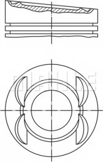 Поршень двигателя MAHLE / KNECHT 0280301