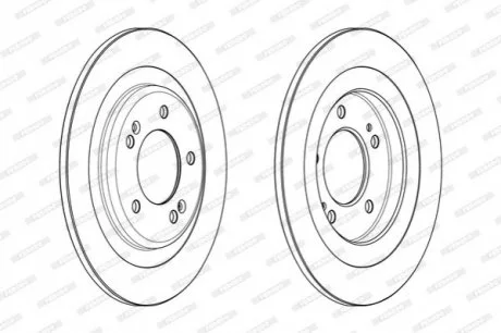 Диск тормозной FERODO DDF2200C