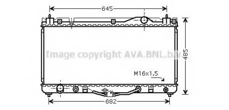Радиатор охлаждения двигателя Toyota Camry XV30 (01-) 3.0 VVTi AVA AVA COOLING TO2303