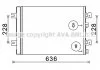 Радіатор кондиціонера Renault Logan I 1,4-1,6i 04>10 AVA AVA COOLING RTA5467D (фото 1)