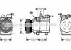 Компресор кондиціонера Hyundai SantaFe (01-), Sonata (98-)/KIA Magentis, Optima (01-) AVA AVA COOLING HYAK123 (фото 1)