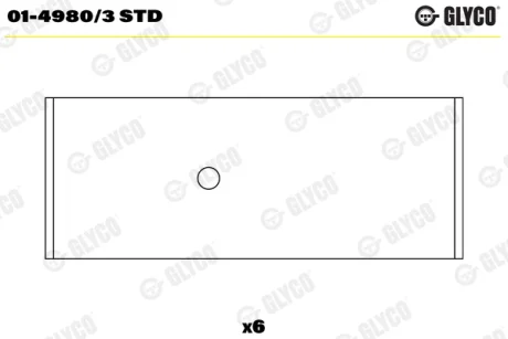 Комплект вкладишів двигуна Glyco 01-4980/3 STD