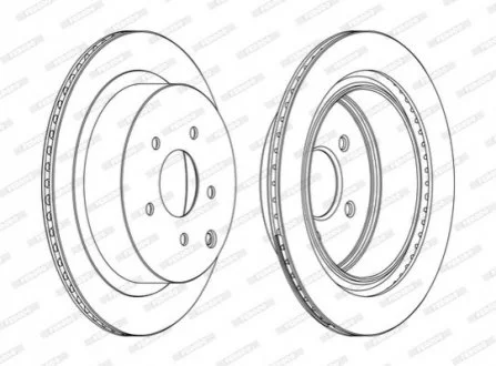 Тормозной диск FERODO DDF1506C