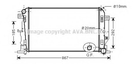 Радiатор AVA COOLING MS2446