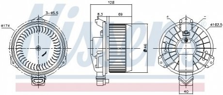 DMUCHAWA WN╩TRZA FIAT SEDICI/SUZUKI SWIFT 06- NISSENS 87723