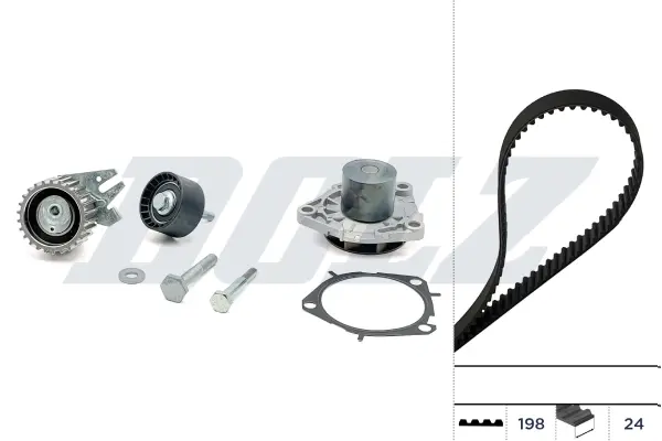 ZESTAW ROZRZҐDU Z PASKIEM + POMPA WODY ALFA ROMEO FIAT DOLZ KD084 (фото 1)