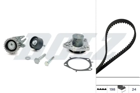 ZESTAW ROZRZҐDU Z PASKIEM + POMPA WODY ALFA ROMEO FIAT DOLZ KD084