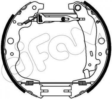 SZCZКKI HAMULC.+CYLINDERKI (ZESTAW) DACIA DUSTER CIFAM 151-357