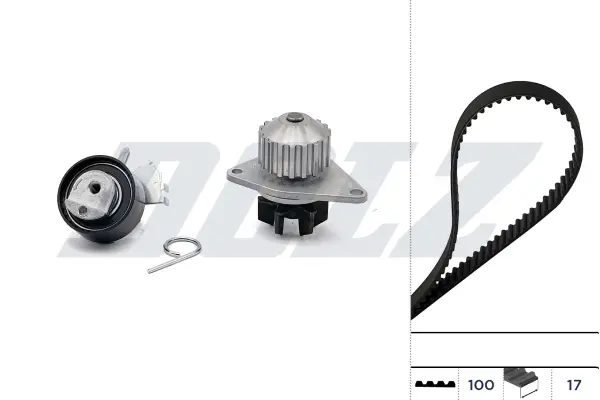 ZESTAW ROZRZҐDU Z PASKIEM + POMPA WODY CITROEN DOLZ KD061 (фото 1)